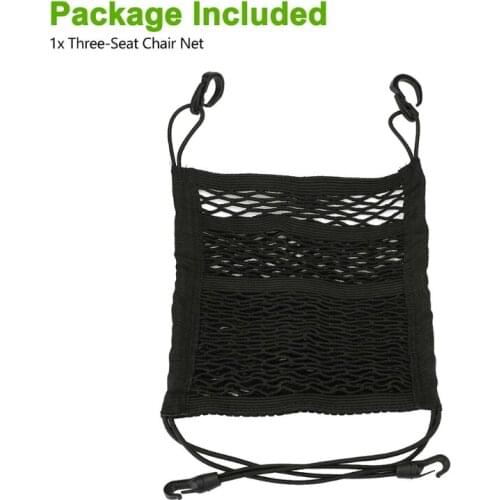 Car Net Organizer Standard Between Seat Mesh Storage Net with Pockets Front Seat Dog Barrier for Cars Trucks