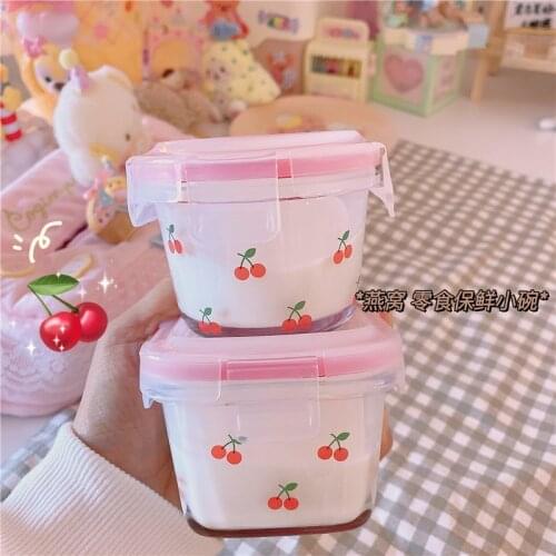 Glass Fresh-keeping Box High Temperature Resistant Lunch Box Microwave Special Glass Bowl Fresh-keeping Bowl