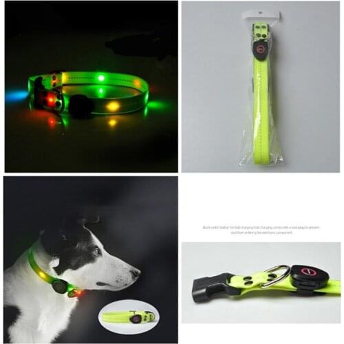 Led Luminous Collar Usb Charging Dog Color Led Lights Pet Dog Collar Night Dog Collars Glowing Canem Torquem #0 #7
