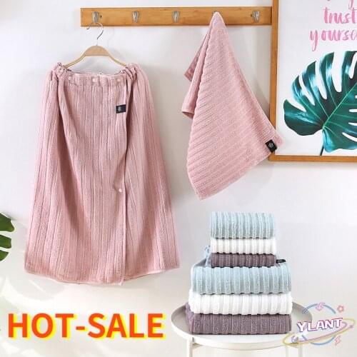 SWT 140cm Womens Fashion Sling Bath Towel Quick-Drying Night Gown Lovely Bow Travel Hair Fast Super Absorbent Accessories