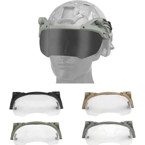 Tactical Helmet Flip Goggles High Quality Adjustable for Airsoft Paintball Windproof Anti Fog CS Wargame Protection NEW Goggles