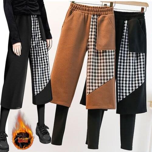 Женские брюки в клетку Whisperyyy China At AliExpress