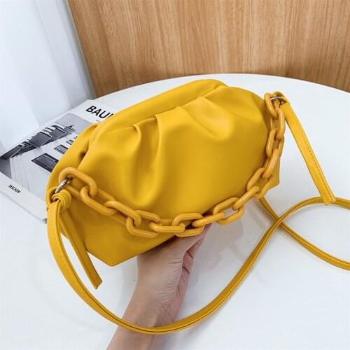 Small Bag Womens Bag 2020 New Fashion Net Red Fashion Messenger Bag Summer Foreign Style Versatile Cloud Fold Bag