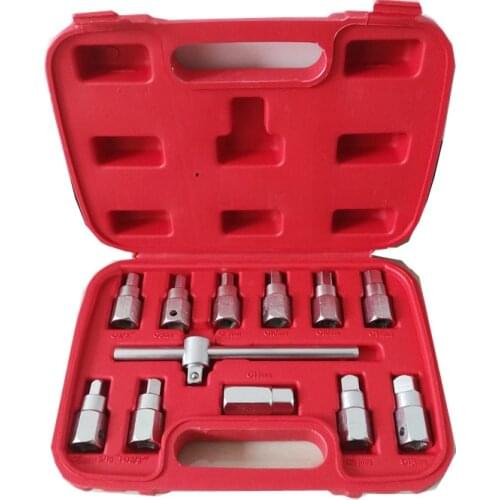 12pcs Oil Drain Screw Sets Oil Pan Screw Socket Wrench Bottom of The Oil Screw