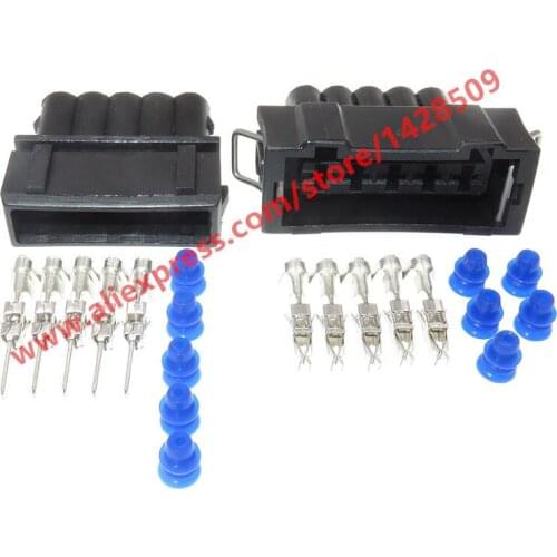 20 Sets 5 Pin Waterproof Auto Car Connector Female Male Sealed Plugs For VW 357 972 755 357 972 765 357972765 357972755