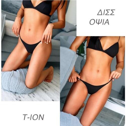 Two-Layer Thin Strap Sexy Thong Low-Waist Double-Layer Bikini Ladies T-Shaped Panties