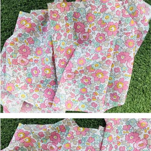 New 80S Like Liberty Cotton Fabric For Kids Baby Sewing Cloth Dresses Skirt DIY Handmade Designer Patchwork Meter 2021