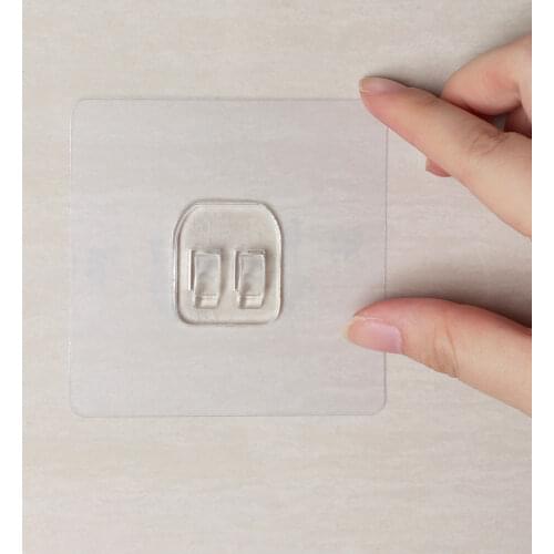 1/4PCS Strong Home Kitchen Hooks Transparent Suction Cup Sucker Wall Hooks Hanger Bathroom Seamless Adhesive Waterproof Hook