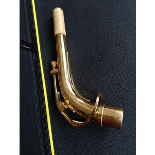 New Alto Saxophone Bend Neck Alto Gold Brass Material Saxophone Musical Instrument Accessory For Alto Free Shipping
