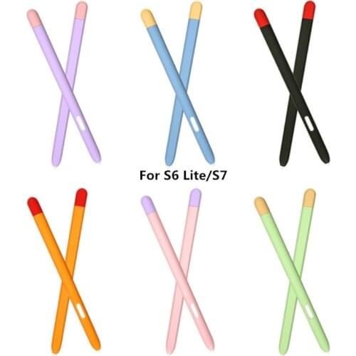 AXYB Fashion Multiple Color Soft Silicone Stylus Case For Tab S6 Lite/S7 Tablet Touch Pen Cover