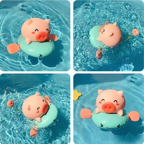 BalleenShiny Cute Cartoon Animal Duck Bath Toys Clockwork Pool Party Toys Baby Swimming Classic Funny Toy Dolphin Kids Beach