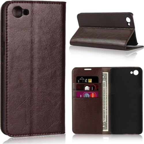 For Oppo A3 Case 6.2 inch 100% Natural Genuine Leather Skin Phone Case On For Oppo A3 PADM00 CPH1837 Flip Wallet Book Cover