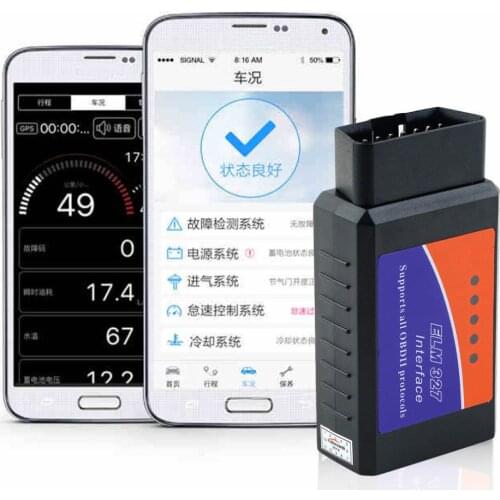 Vehicle Car Auto Fault Diagnosis Scanner Tool OBDII Bluetooth Diagnostic Interface Upgraded Version V1.5 Code Readers