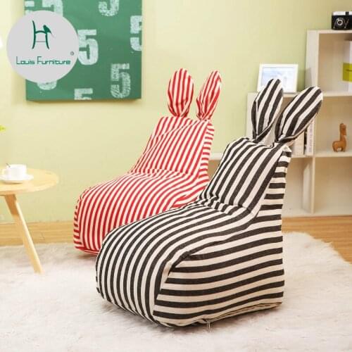Louis Fashion Bean Bag Sofas Modern Lovely Kindergarten Cartoon Children Single Tatami Mini Lazy