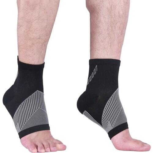 Men Women Quick Drying Ankle Brace, High Elastic Pain Relief Compression Foot Sleeve Provides Foot Arch Support Heel Pain Relief