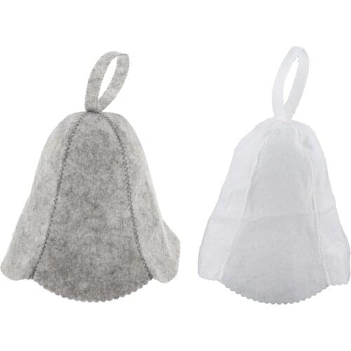 Felt Head Protection Bath Anti Heat Free Size Russian Style Shower Cap Sauna Hat Bath Accessories