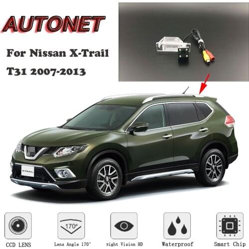 AUTONET HD Night Vision Backup Rear View camera For Nissan X-Trail X Trail T31 2007-2013 CCD/Parking Camera