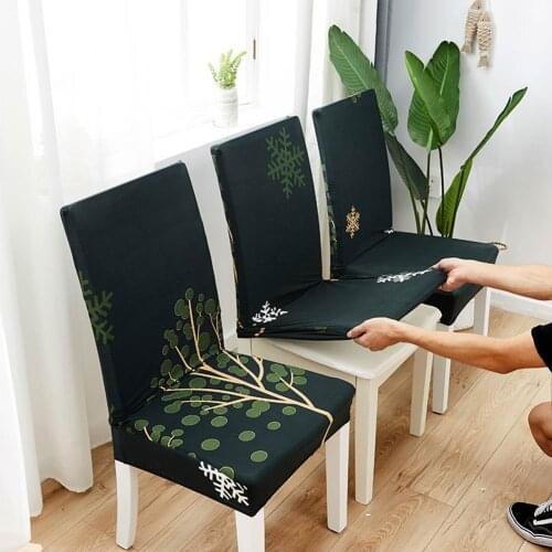 Papa&Mima Stretch Dinning Chair Cover Printed Restaurant Seat Case