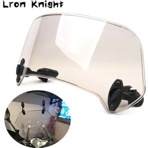 For KAWASAKI Z650 Z800 Z750 Z900 Z900RS Z1000 Z1000SX Adjustable Windscreen Windshield Extension Spoiler Wind Deflector Lockable