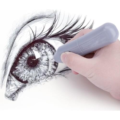 Handy Electric Eraser Kit Battery Operated Automatic For Pencil With 10 Refills Rubber