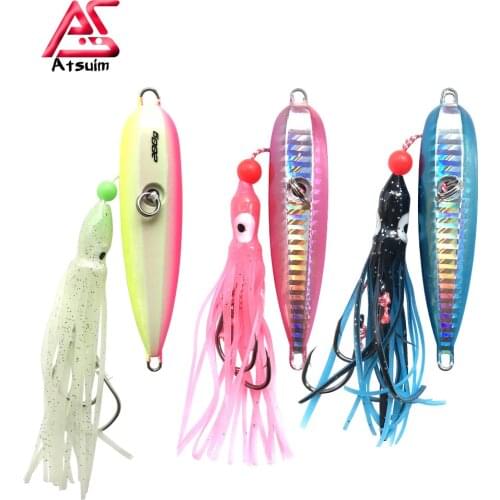 AS Inchiku Fishing Lure Metal Jig Head Octopus Skirt Kingfish Snapper Grouper 100g120g150g200g Slow Jigging Angler