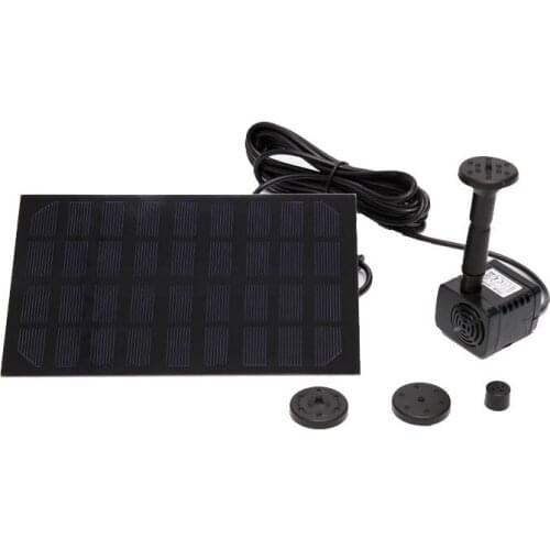 Solar Water Pump with Solar Panel 9V 2W Water Fountain Pool Pond Decoration Solar Fountain Bird Bath Garden Decoration Waterfall