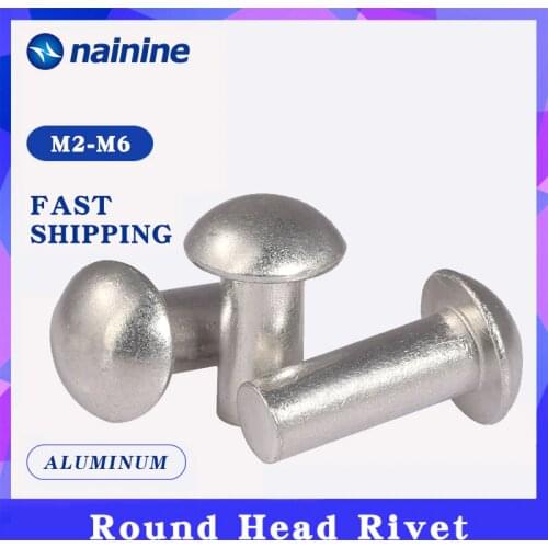 GB867 [M2-M6] Aluminum Solid Round Head Rivet Alloy Self-plugging Rivet B067