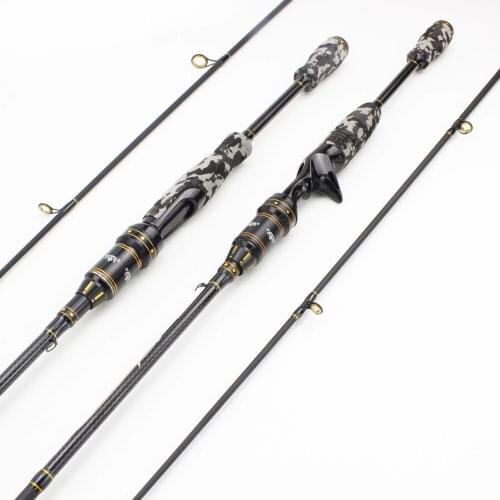 1.8MLure Fishing Rod M/MH 2 Tpis Casting/rotating Fishing Rod, Hard Carbon Portable Travel Fishing Rod Bait 8-30 G Trout Rod