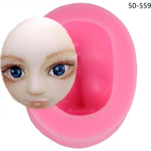 1pcs 3d Baby Face Soft Clay Mold Tools Silicone Mold Cake Chocolate Candy Baking Mold Fondant Cake Decorating Tools