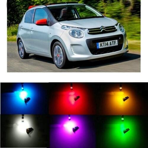 20pc/lot canbus t5 Dashboard LED Light Bulbs For citroen c4 c5 c3 C1 C2 C6 C8 BERLINGO C-CROSSER C-ELYSEE SAXO SYNERGIE XANTIA