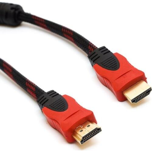 200pcs HDMI to HDMI cable 1.5m 5ft adapter cables for Gold Plated Plug Male-Male 1080p HD 3D For DVD HDTV Smart TV BOX