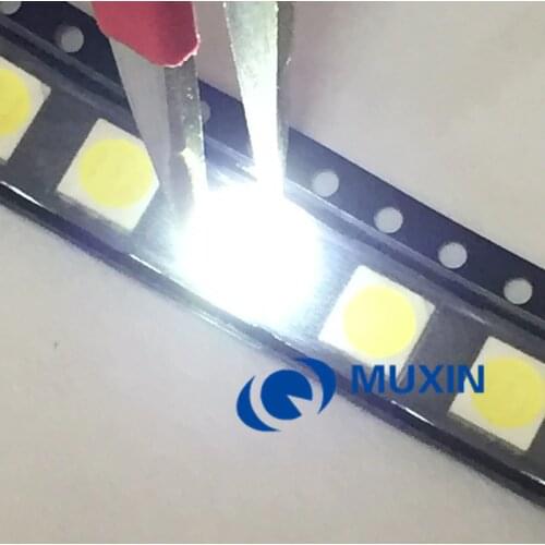 200 PCS/Lot 3030 SMD LED Beads 3V Cold White 70LM 140mA For TV Backlight LED