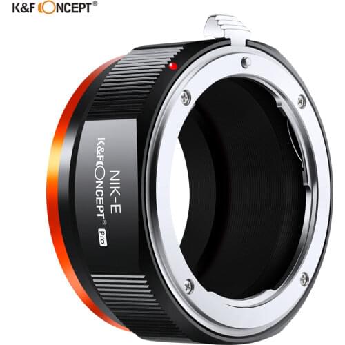 K&F Concept Nikon to Sony Adapter for Nikon AI F Mount Lens to E NEX Mount Mirrorless Cameras for Sony A6000 A6400 A7II A5100 A7