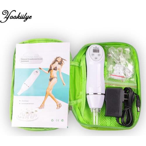 6 Tips Diamond 17 Microdermabrasion Blackhead Remover Facial Care Beauty Device Skin Peeling Machine Acne Blackhead Pore Cleaner