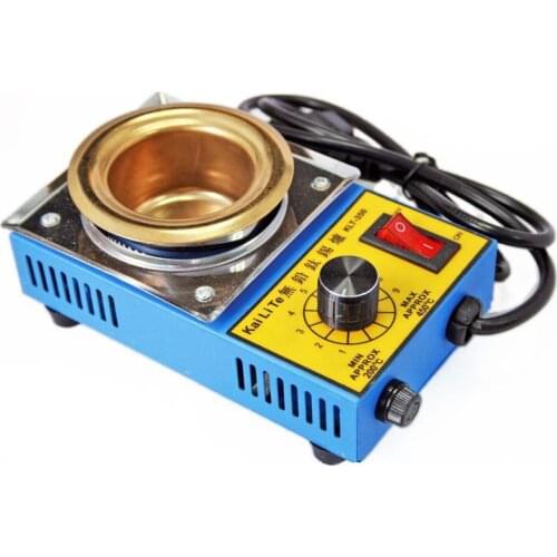 Lead Free mini Solder Pot Titanium Alloy Soldering Melting Tin Boiler 150W 220V
