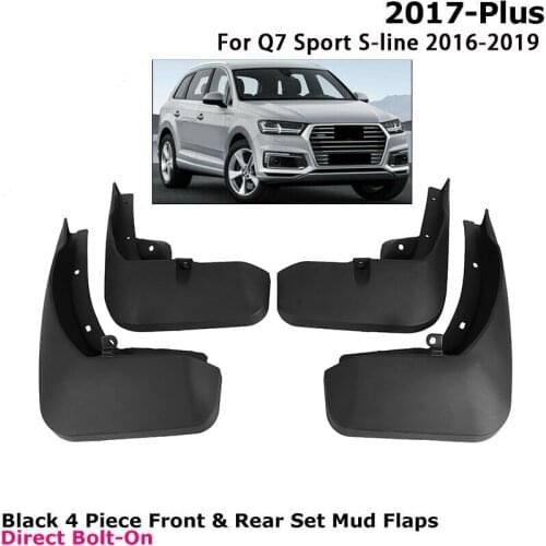 Splash Guards for- Q7 Sport S-Line 4Pcs Front Rear Mud Flaps Mudguards Fender Car Accessories
