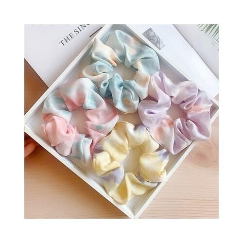 INS wind Elastic Hair Bands RubberBand Ponytail Holder For Women Kids Hair Ties Scrunchies Hairband Headwear Hair Accessories