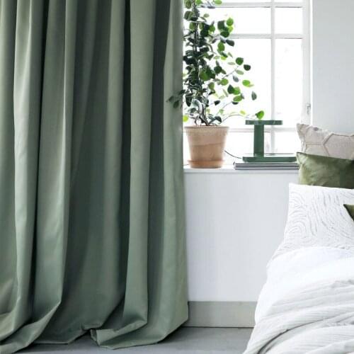 AS European Style Modern Minimalist Light Luxury Flannel High-end Flannel Atmosphere Curtains for Living Dining Room Bedroom