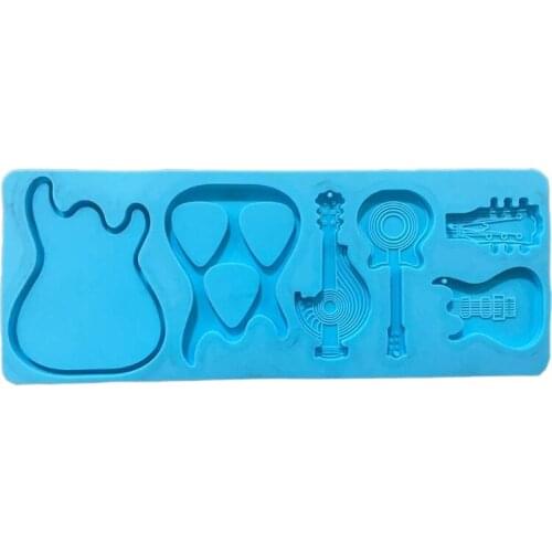 Guitar Picks Storage Box Epoxy Resin Mold Guitar Plectrums Silicone Mould DIY Crafts Jewelry Casting Tools