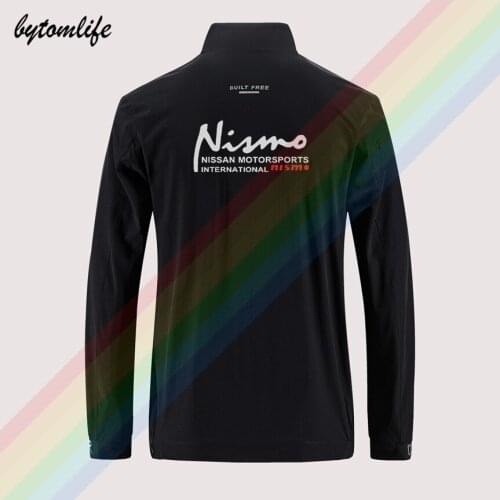 Nissan Nismo Motorsports Slim sport jacket mens street windbreaker zipper thin jacket casual Back printing jacket Asian size