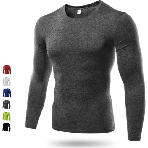 Plus Size Shirts Men Gym Tops Yoga Fitness T Shirt Long Sleeve Clothing Joggers Tights Cycling Running Jerseys Thermal Underwear