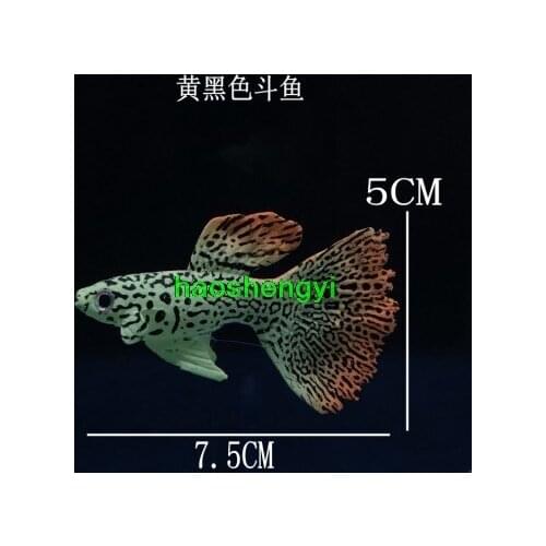 New simulation fish guppies silicone collection lace ornamental fish