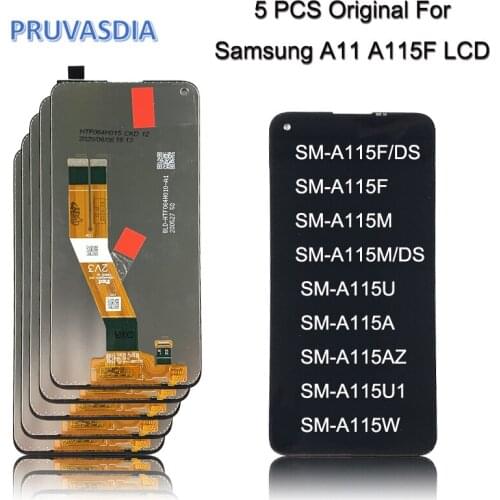 Wholesale 5 Piece/Lot For samsung A11 A115F A115F/DS LCD Display Touch Screen Assembly For samsung A11 Original Replacement LCD