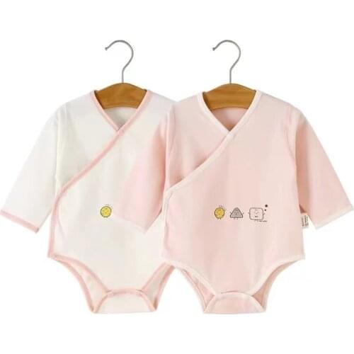 0-24M Baby Clothes 2Pcs/Set Long Sleeve Romper Print Overalls Spring Autumn Infant Newborn Baby Boys Girls Clothes