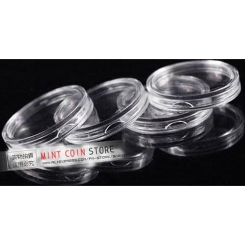 Direct Fit H40.6mm 38MM and 39mm silver eagle coin plastic capsule 100pcs/lot