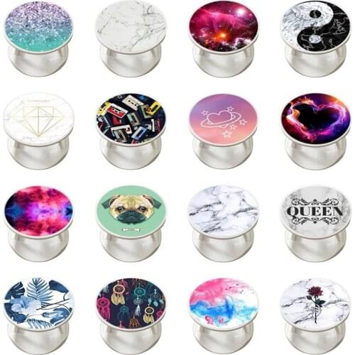 Universal Round Phone Grip For Girls Folding Phone Holder Stand Mobile Phone Accessories Surport For iPhone Huawei