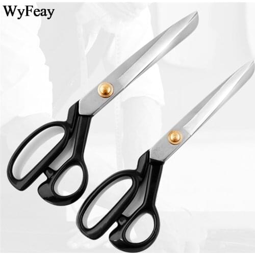 Professional (65 manganese steel) Tailor Scissors Sewing Cuts Straight Guided Embroidery Scissor Fabric Cutter Tailors Scissors