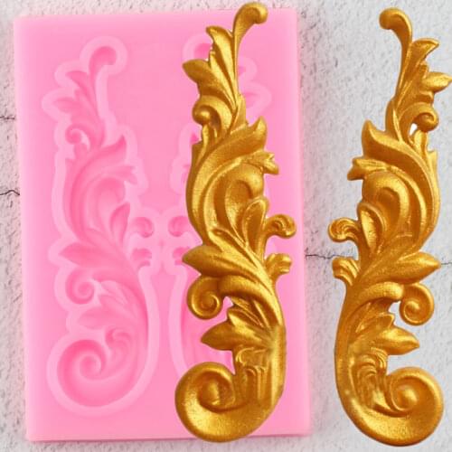 Sugarcraft Baroque Relief Silicone Mold Cake Border Fondant Molds Cake Decorating Tools Chocolate Gumpaste Candy Clay Mould