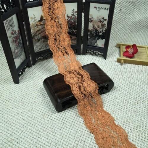 R1578 5cm Luxury raschel nylon elastic knitting lace lace fabrics