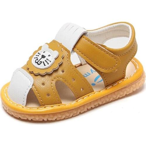 2021 Girls Shoes Baby Baotou Kick-proof Summer sandals Boys fashion Color matching Sandals Children Non-slip Sandals size 15-19
